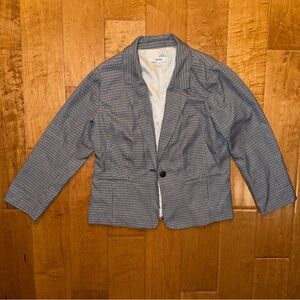 Kensie Houndstooth Blazer in Black and White